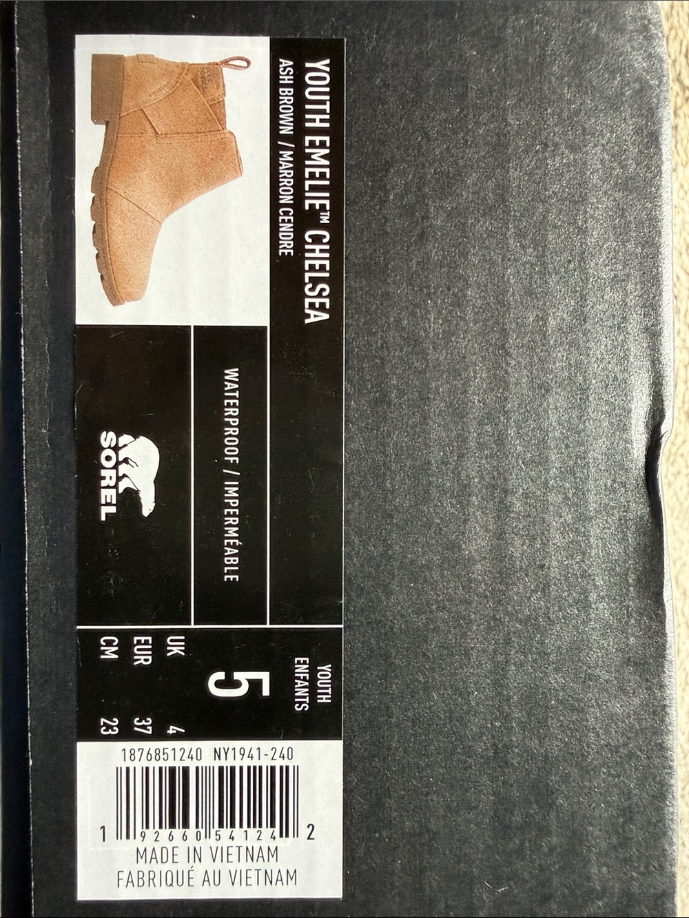 Sorel Youth Taupe Suede Chelsea Ankle Boots